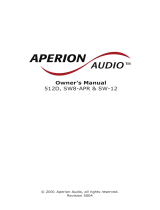 Aperion Audio SW-12 User manual