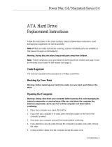 Apple ATA Hard Drive User manual