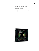 Apple Mac OS X Server 10.5 Leopard User manual