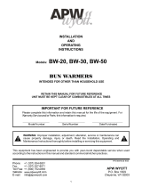 APW Wyott BW-30 User manual
