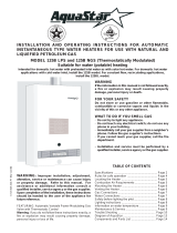 AquaStar 125B LPS User manual