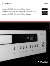 Arcam CD93/92 User manual