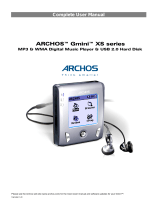 Archos Xs Series User manual