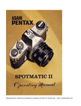 Asahi Pentax Spotmatic II User manual