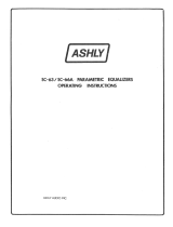 Ashly SC-63 User manual