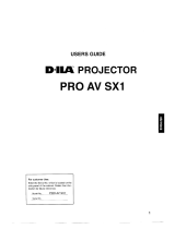 Ask Proxima Pro AV SX1 User manual