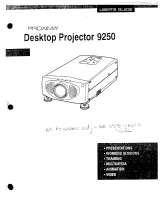 Ask Proxima DP9250 User manual