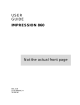 Ask Impression 860 User manual