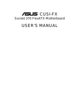 Asus CUSI-FX Socket 370 FlexATX Motherboard CUSI-FX User manual