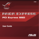 Asus RAIDR Express PCIe SSD User manual