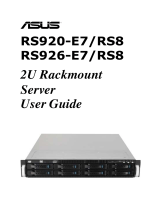 Asus RS920-E7/RS8 E7284 User manual