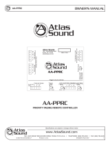 Atlas Sound AA-PPRC User manual