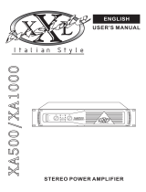 XXL INSIDE XA1000 User manual