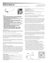 Audio-Technica MicroSet BP892 User manual