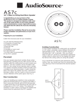 AudioSource 6.5" 2-Way I-Ceiling Dual Mono Speaker User manual