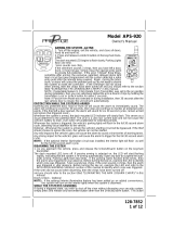 Audiovox APS-920 User manual