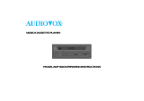 Audiovox AVP-8200 User manual