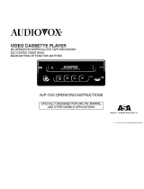 Audiovox AVP7000 User manual