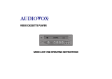 Audiovox AVP7280 User manual