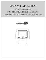 Audiovox AVXMTGHR1MA User manual