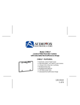 Audiovox CMOLF - CMOLF License Plate Frame User manual