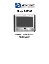 Audiovox D1750T User manual