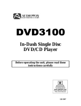 Audiovox Dvd3100 User manual