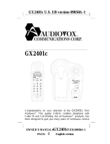 Audiovox GX2401c User manual