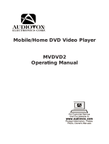 Audiovox MVDVD2 User manual
