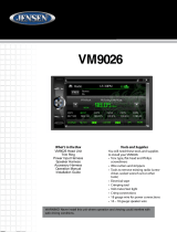Jensen VM9026 User manual