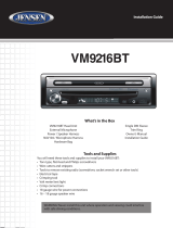 Jensen VM9216BT Installation guide