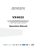 Jensen VX4025 Owner's manual