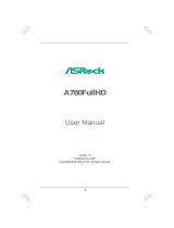 ASROCK A780FULLHD - V1.0 User manual