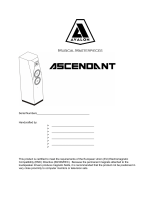 Avalon Acoustics AVALON ASCENDANT User manual