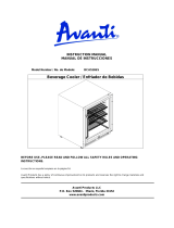 Avanti Refrigerator BCA516SS User manual