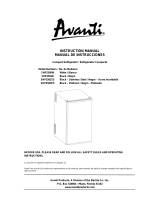 Avanti SHP2501B User manual