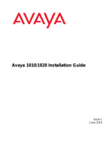 Avaya 1010/1020 Installation guide