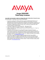 Avaya 1010/1020 User manual