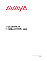 Avaya 1010 and 1020 Operating instructions