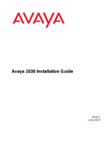 Avaya 1030 Installation guide