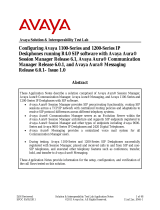 Avaya 1100-Series User manual