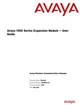 Avaya 1100 Series Expansion Module User guide
