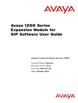 Avaya 1200 Series Expansion Module for SIP Software User guide