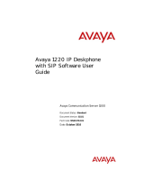 Avaya 1220 with SIP Software 4.0 User guide