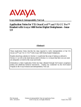 Avaya 1400 Series Digital Telephones Application Note