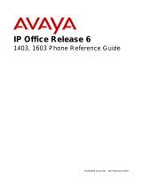 Avaya 1403/1603 User guide