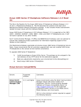 Avaya 1600 Series IP Deskphone Software User manual