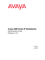 Avaya 1600 Series IP Deskphones Operating instructions