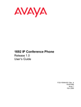 Avaya 1692 User manual