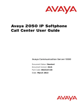Avaya 2050 IP Softphone Call Center User manual